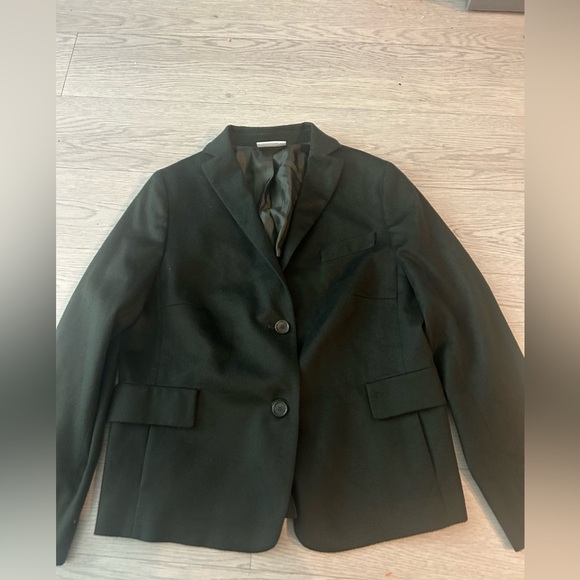 Akris Punto Wiool Cashmere Black Blazer Size M - Picture 1 of 7